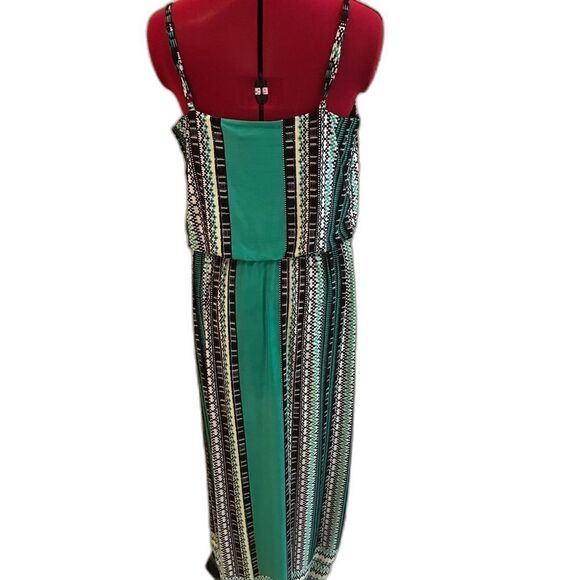 Style & Co Dress Women's Size Medium Multi-Colored Print Keyhole Cutout - Picture 3 of 8